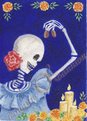 Day of The Dead, An Artpiece in Acrylics.