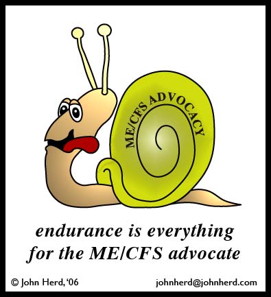 Cartoon ME/CFS Advocacy: Endurance is Everything